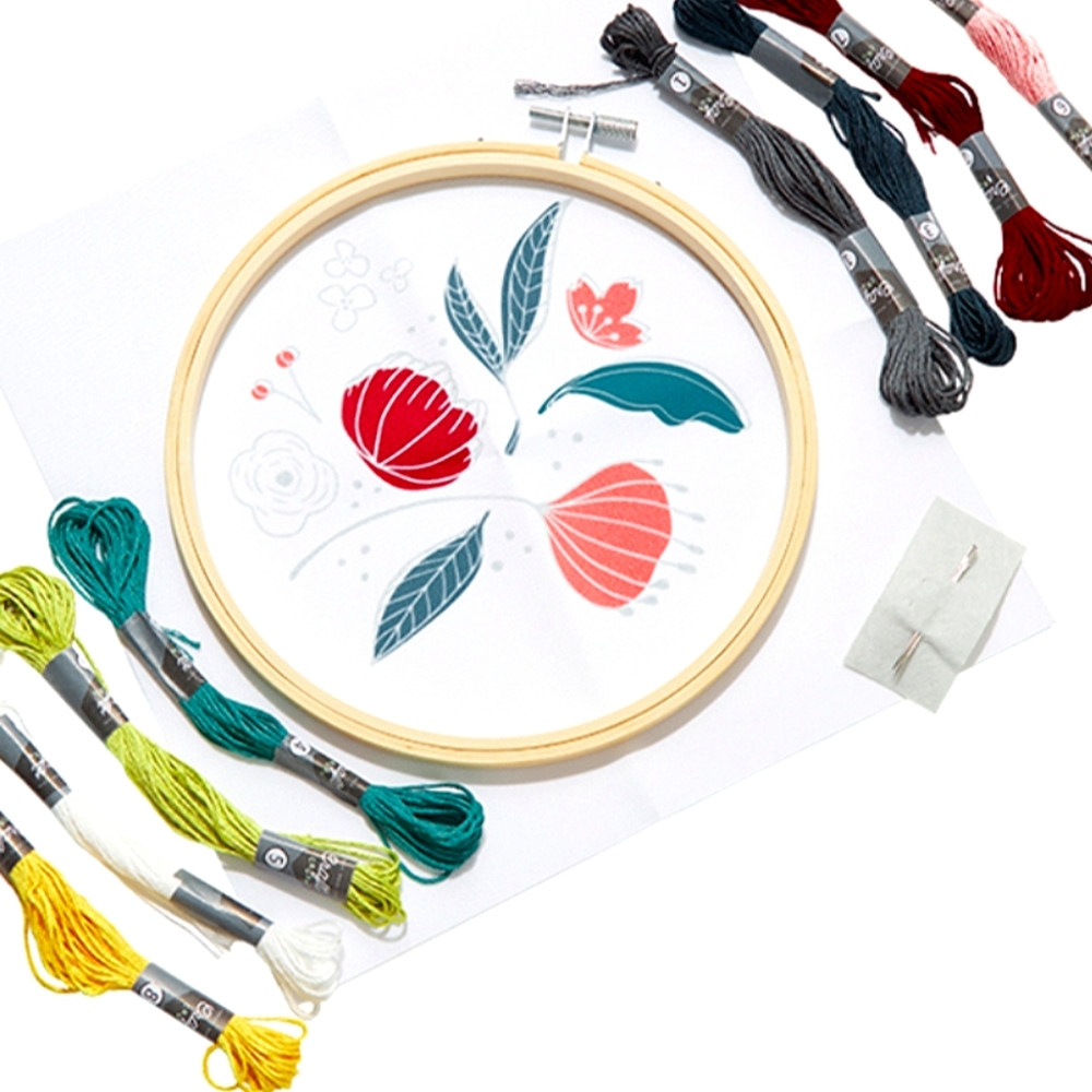 Craft Crush Arts & Crafts Stitching Embroidery Winter Flower